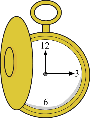 307x401 Pocket Watch Clipart
