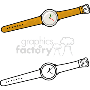 300x300 Royalty Free Wrist Watch 138375 Vector Clip Art Image