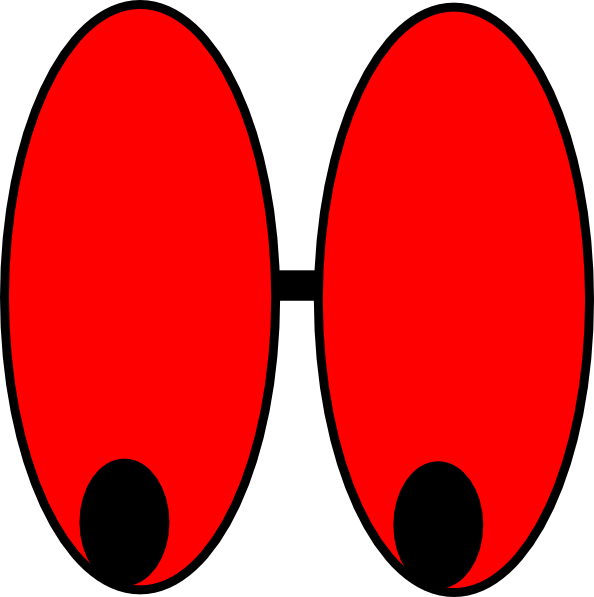 594x597 Red Watching Eyes Clip Art