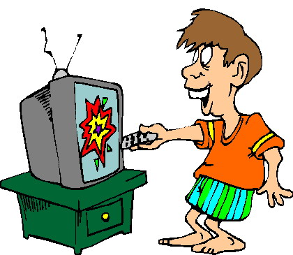 420x365 Tv Clipart Boy
