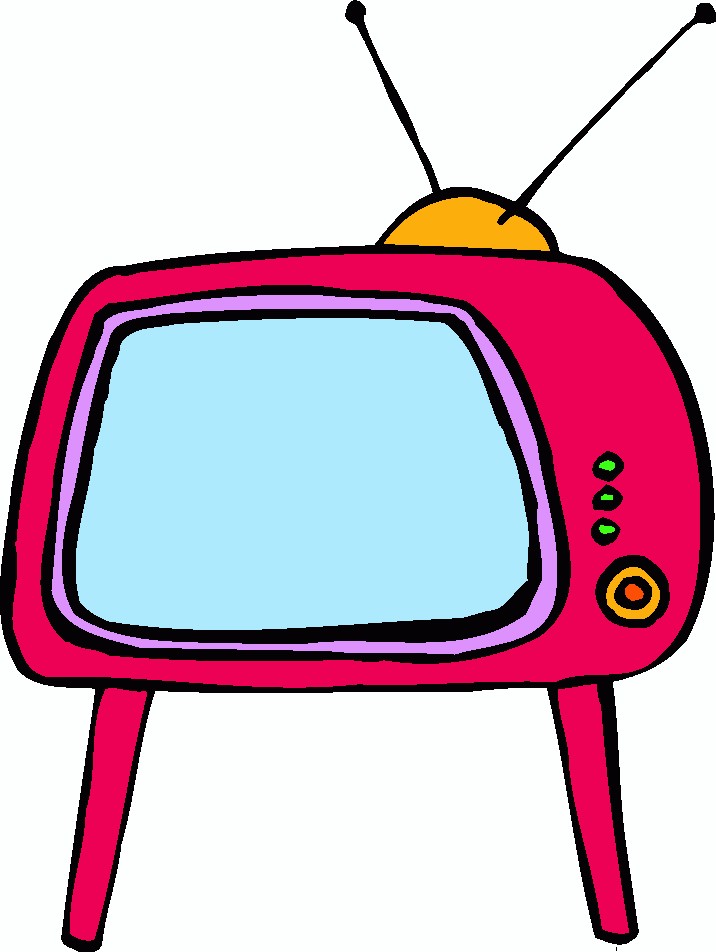 716x952 Watching Tv Clip Art