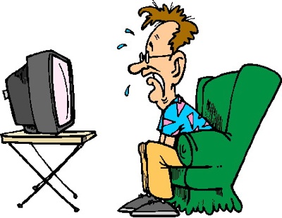 400x309 Girl Watching Tv Clipart Free Images