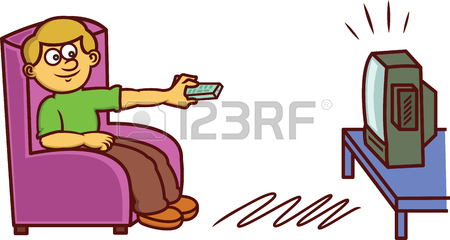 450x240 Man Watching Tv With Remote Control In Hand While Lying Down