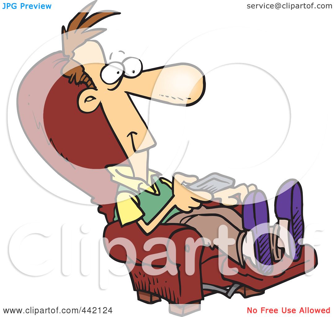 1080x1024 Royalty Free (Rf) Clip Art Illustration Of A Cartoon Man Sitting