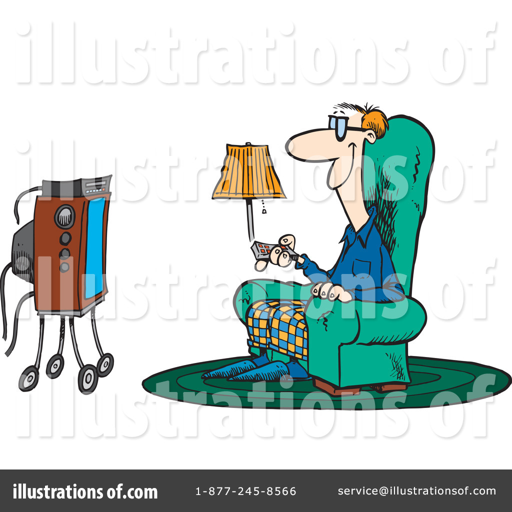 1024x1024 Watching Tv Clipart