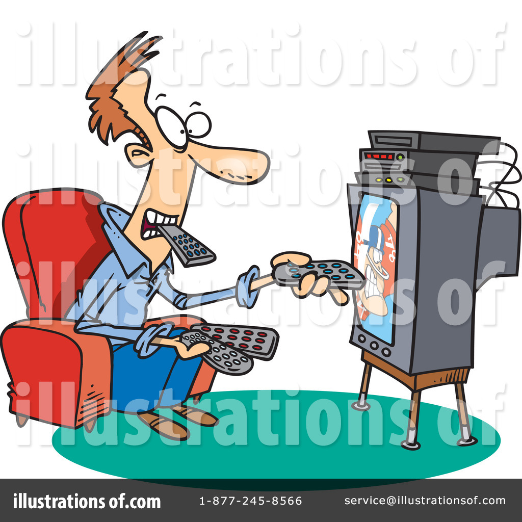 1024x1024 Watching Tv Clipart