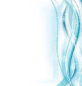 161x170 Clipart Of Abstract Water Background, Wavy Design K12393625