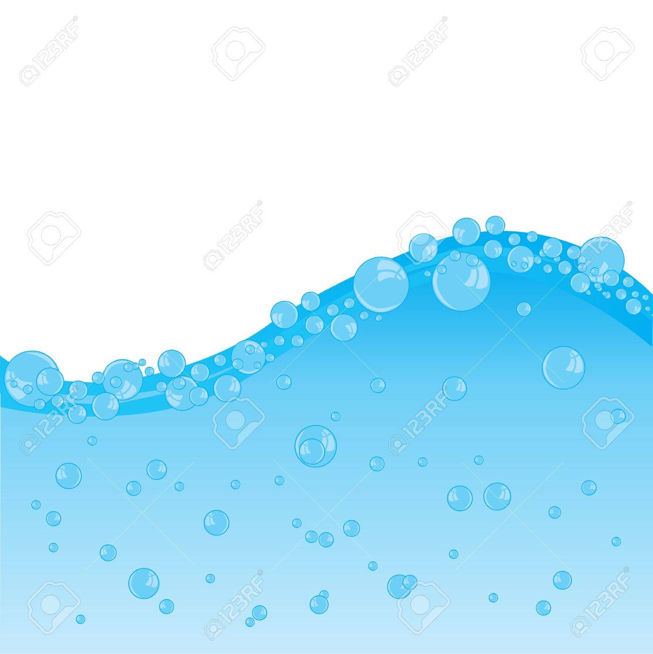 1299x1300 Illustration Of The Water Background And Bladders Royalty Free