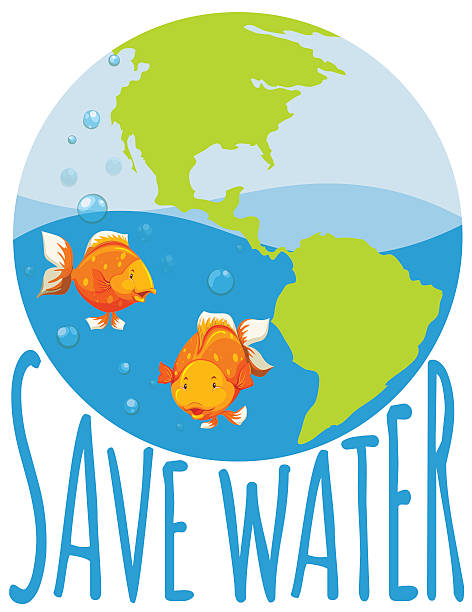 472x612 Save Water Clipart