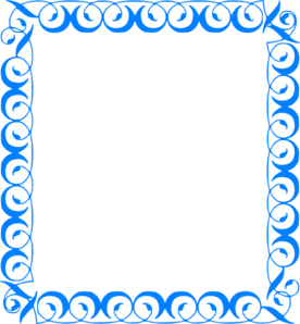 276x298 Blue Border Rj1 Clip Art