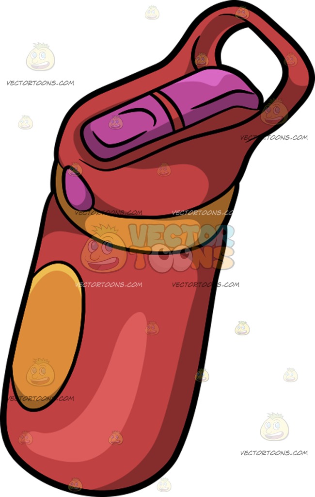 650x1024 A Colorful Reusable Water Bottle Cartoon Clipart