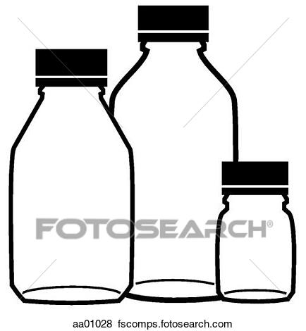 434x470 Stock Illustration Of Liquid Drug Bottles Aa01028
