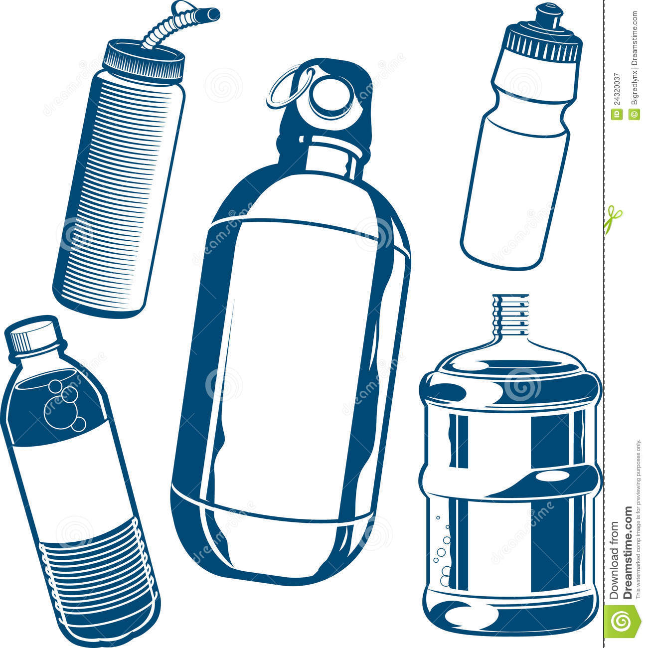 Рисунок Графика бутылка воды