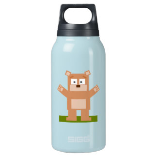 324x324 Cartoon Bear Water Bottles Zazzle