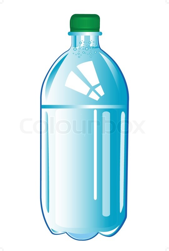 540x800 Plastic Bottle With Water Stock Vector Colourbox