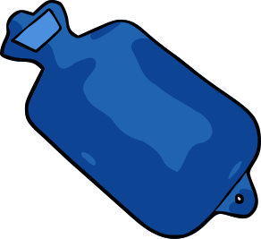 292x267 Free Blue Hot Water Bottle Clip Art