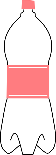 216x592 Pink Water Bottle Clip Art