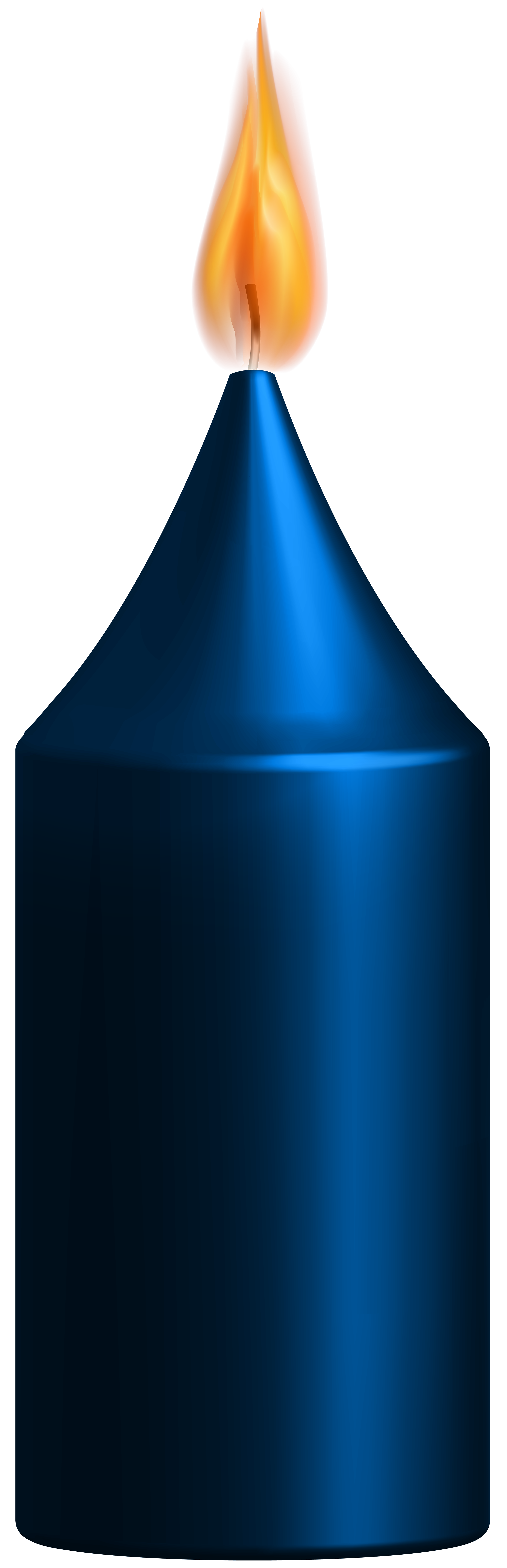 2568x7940 Blue Candle Png Clip Art