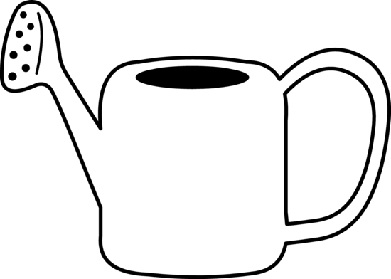 550x392 Watering Can Coloring Page