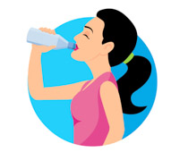 210x170 Exercising With Water Clipart