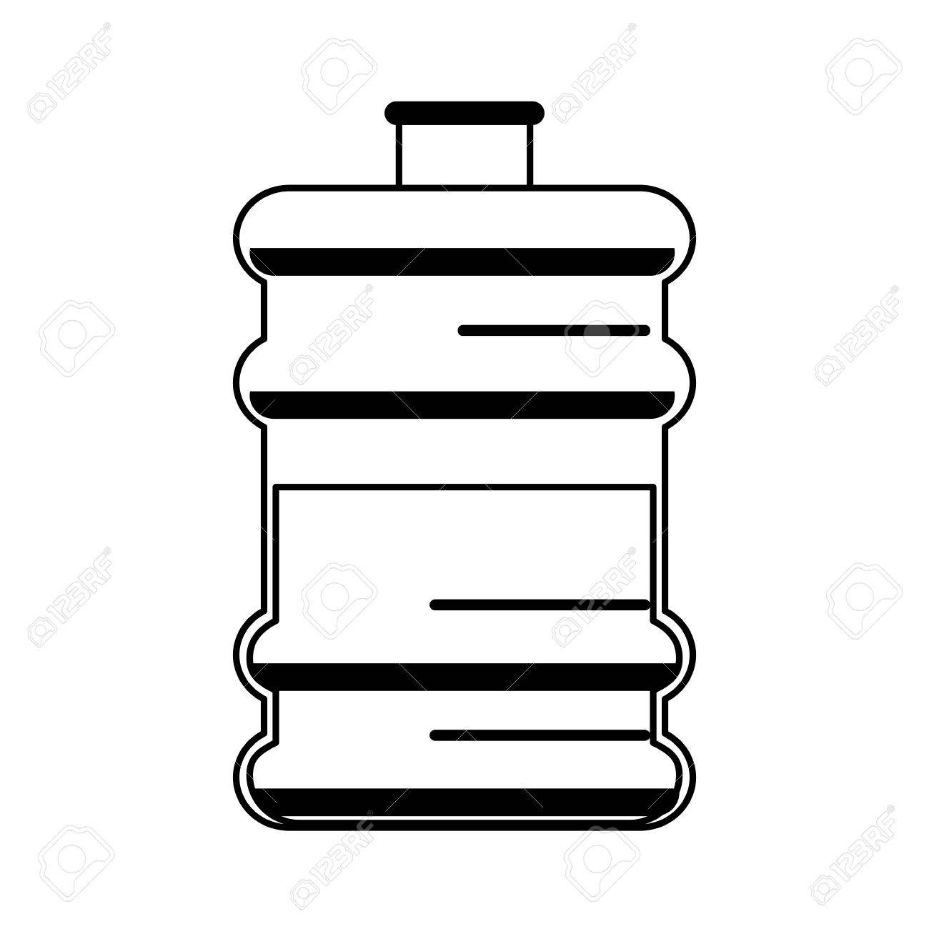 1300x1300 Office Water Cooler Bottle Icon Image Vector Illustration Design