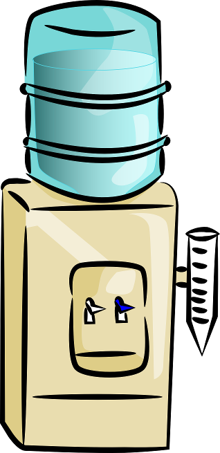 318x655 Office Water Cooler Clipart