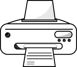 300x261 Printer Clipart Image