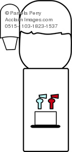 143x300 Art Image Of A Water Cooler Coloring Page