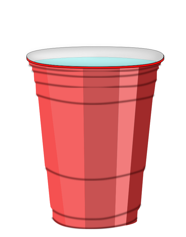 627x800 Free Red Plastic Cup Of Water Clip Art