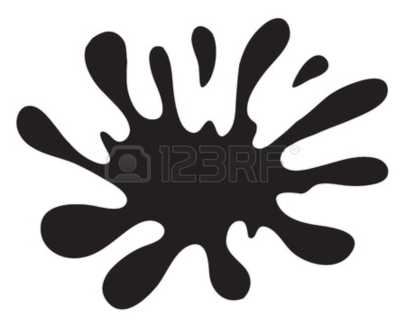 1350x1086 Water Splash Black And White Clipart
