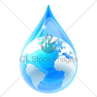 325x325 Earth Water Drop Gl Stock Images