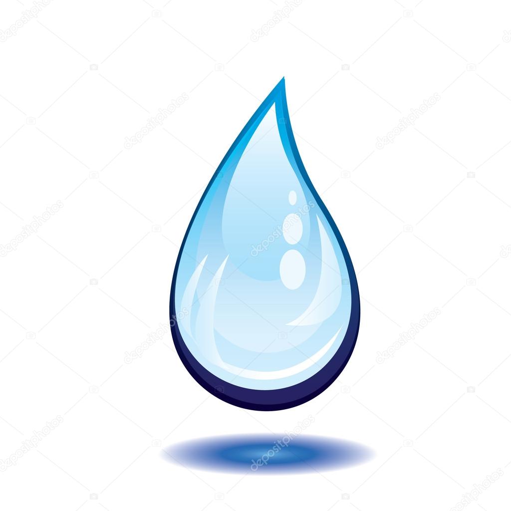 1024x1024 Water Drop Stock Vector Ikaruska