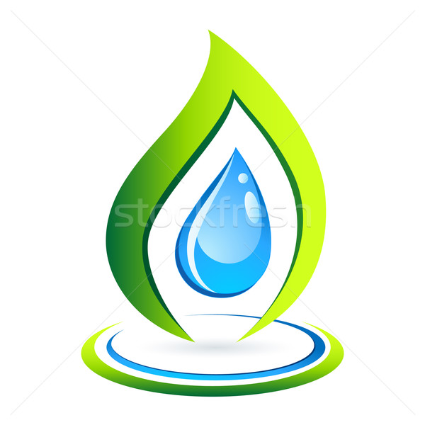 600x600 Clear Water Drop And Green Leaf