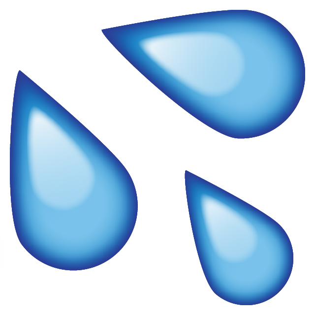 640x640 Water Droplets Clipart Sweat Drops