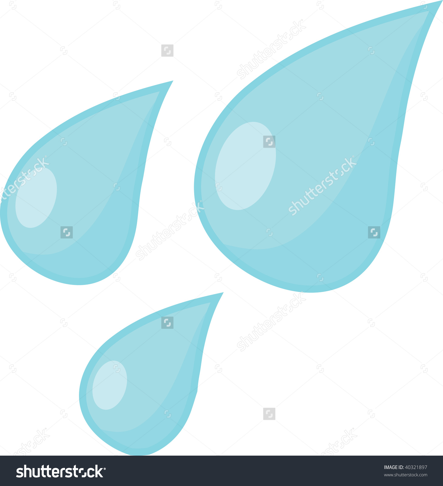 1458x1600 Drops Of Rain Clipart