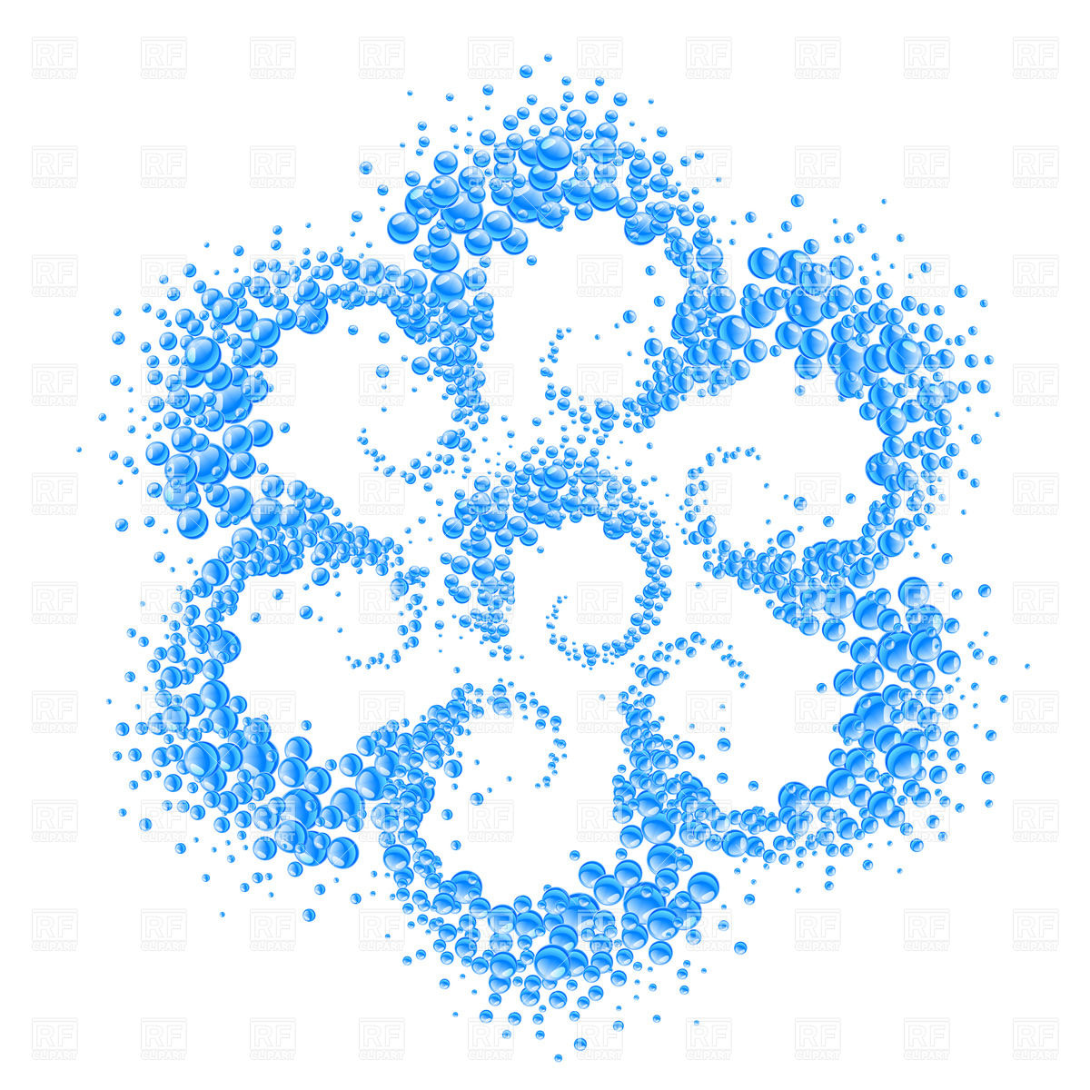 1200x1200 Blue Water Drops Background Royalty Free Vector Clip Art Image