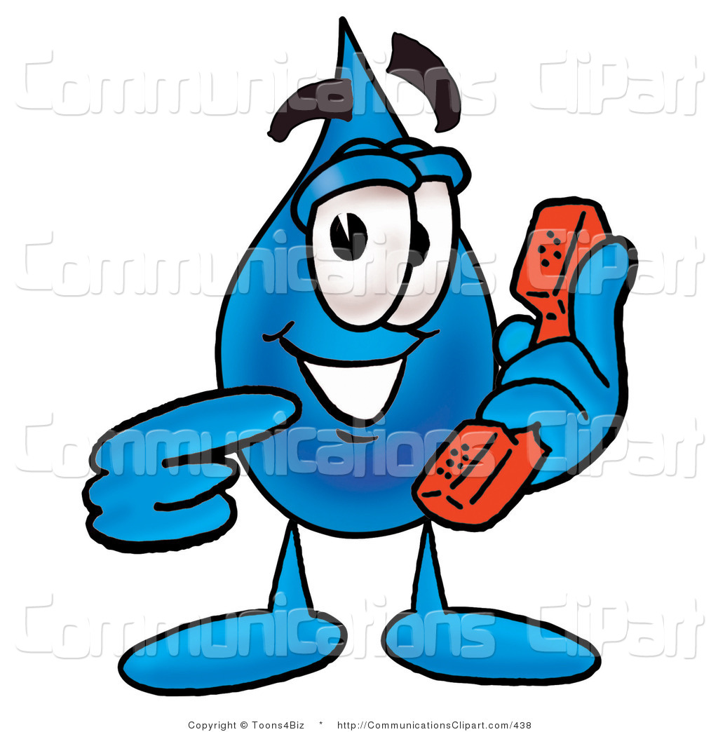 1024x1044 Communication Clipart Of A Water Drop Mascot Cartoon Character