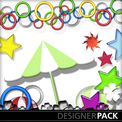 400x400 Clip Art Summer Time Water Fun Beach, Kid Fun Print Shop