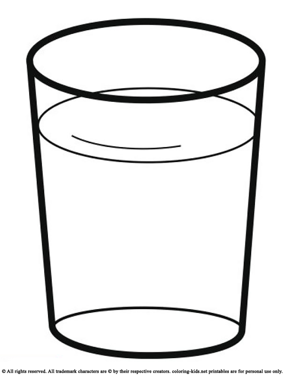 1000x1316 Water Glass Drink A Glass Of Water Drinks Coloring Pages Cliparts