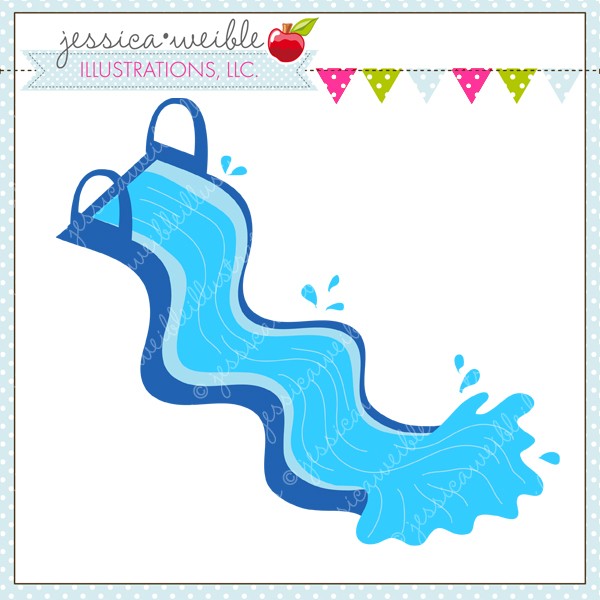 600x600 Water Slide Clip Art