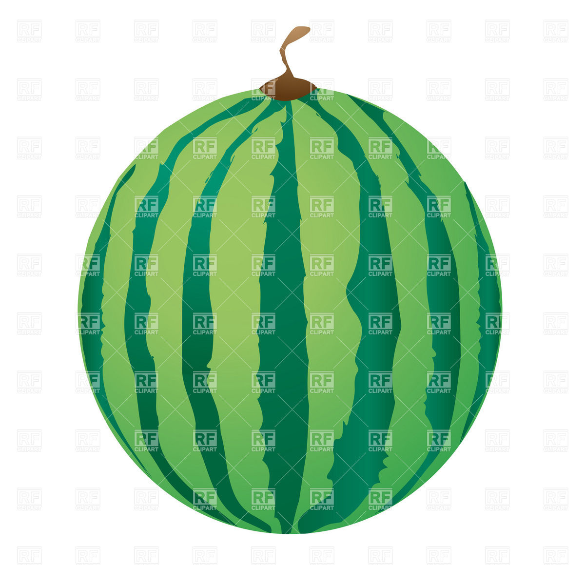 1200x1159 Striped Watermelon Royalty Free Vector Clip Art Image