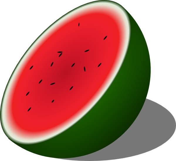 600x549 Watermelon Clip Art Free Vector In Open Office Drawing Svg ( Svg