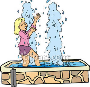 300x290 Playing In Water Fountain