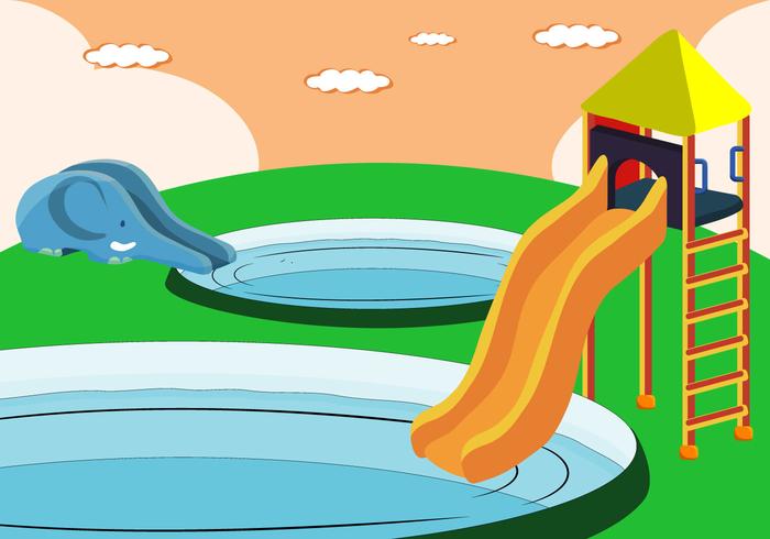 700x490 Vector Water Slide For Kids