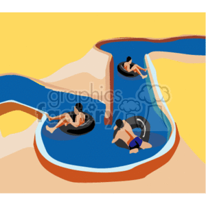 300x300 Royalty Free Water Slide 139984 Vector Clip Art Image