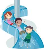 155x170 Water Slide Clip Art