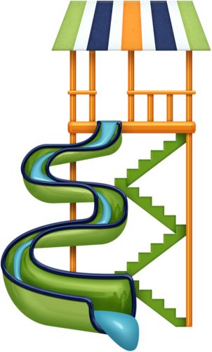 302x500 Water Slide Clip Art Summer Clipart