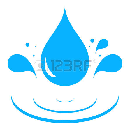 446x450 Water Droplet Splash Clipart