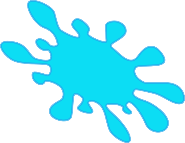 600x466 Water Splash Stretched Clip Art