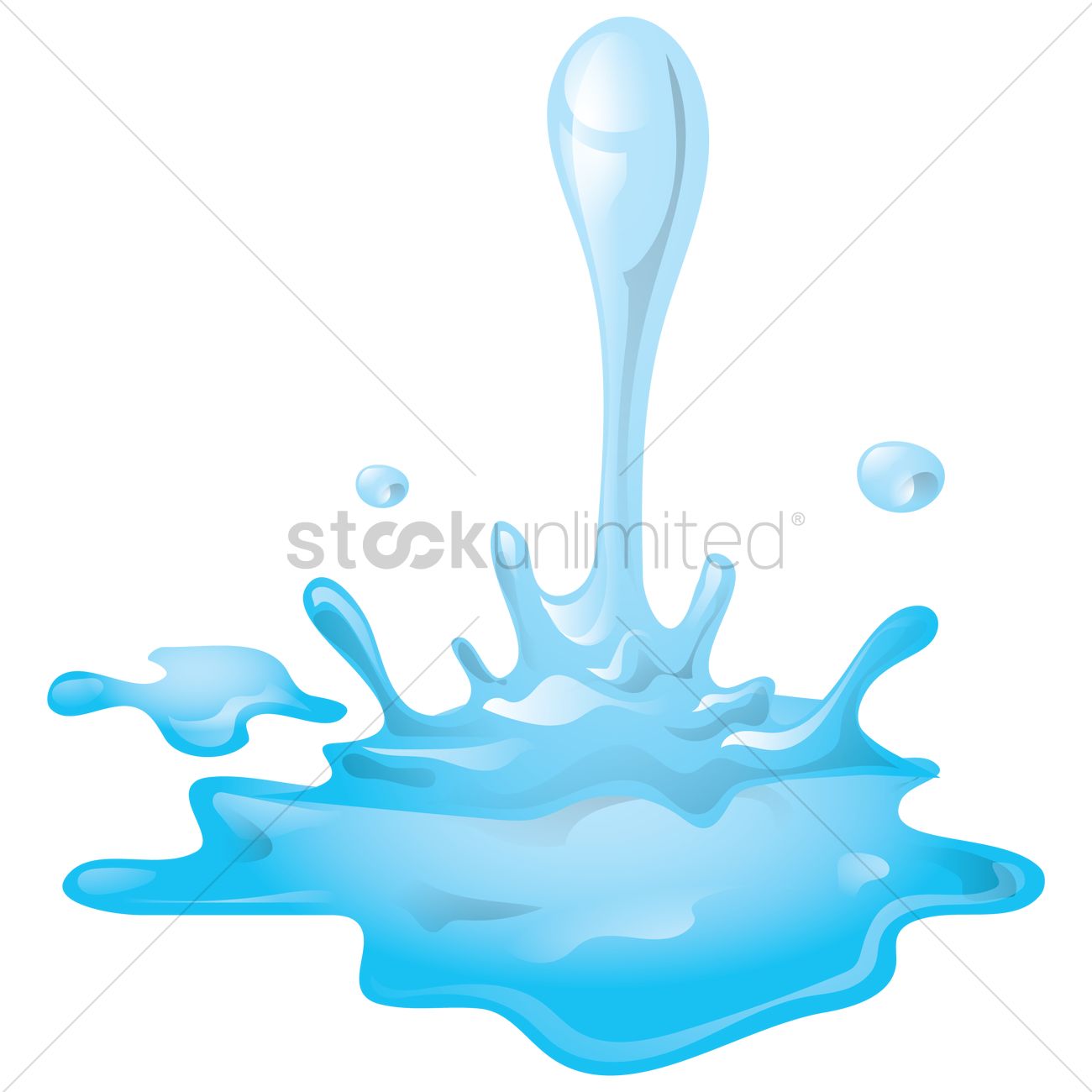 1300x1300 Water Splash Vector Image